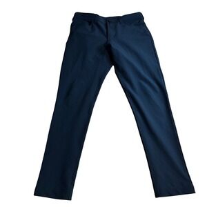 Public Rec Mens Navy Blue Athletic Dress Pants 28x30 Stretch Slim Fit